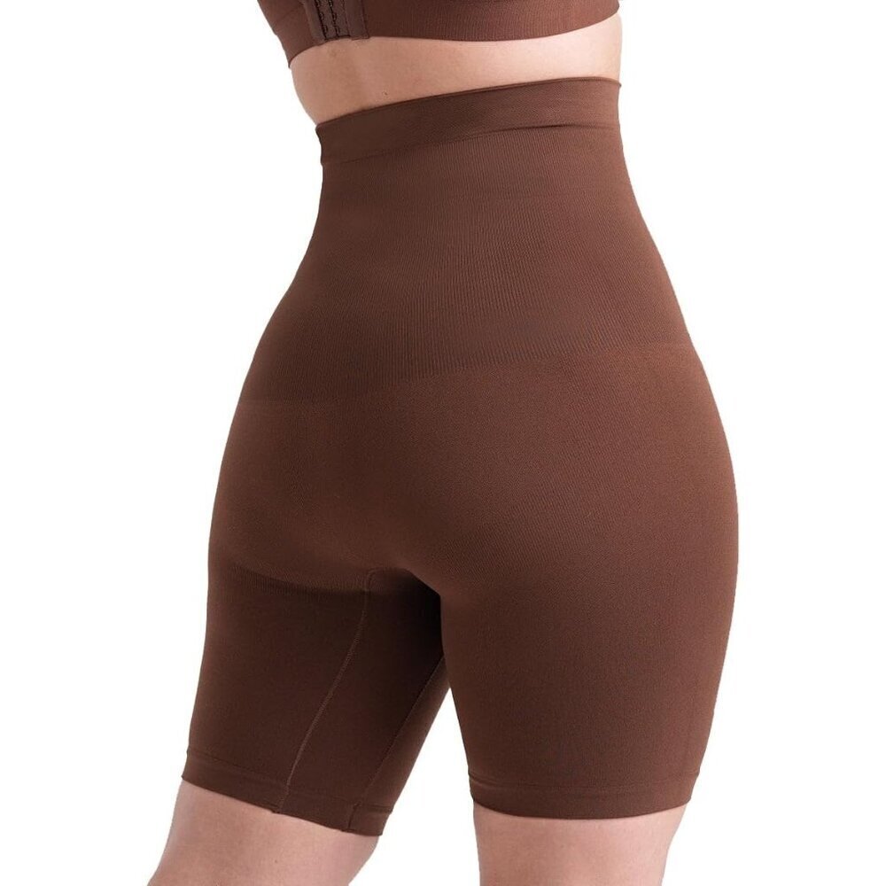 🆕 Women Brown Tummy Control Underwear Every Day High Waisted Body Shaper Shorts